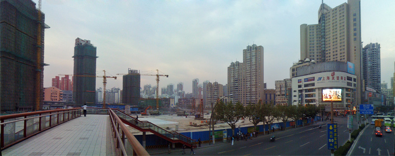 Shanghai Panorama - Baustelle