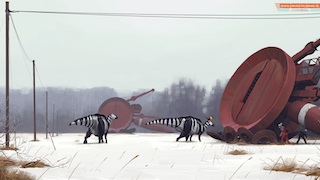 Painting by Simon Stålenhag